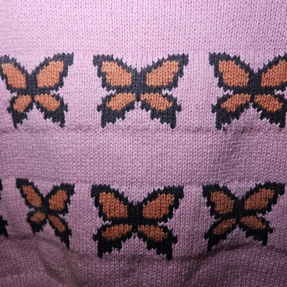 Pink Butterfly Knit Levi's Tank Top - Picture 3 of 8